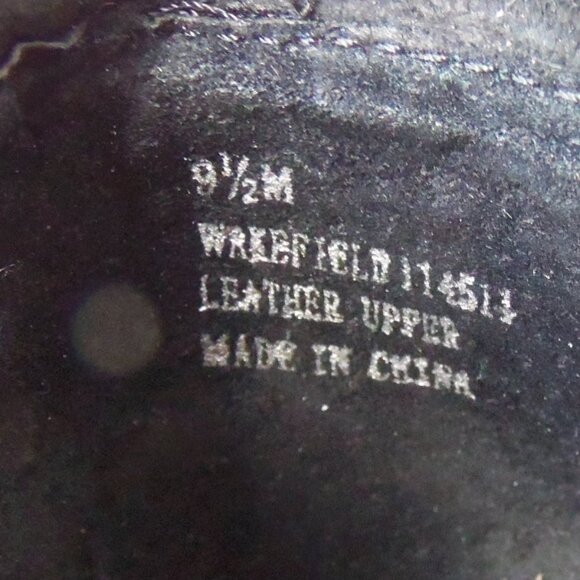 Sam Edelman Wakefield Black Leather Peep Toe Wedge Booties sz 9.5 - Picture 12 of 16